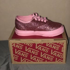 Pink Glitter Toddler Vans